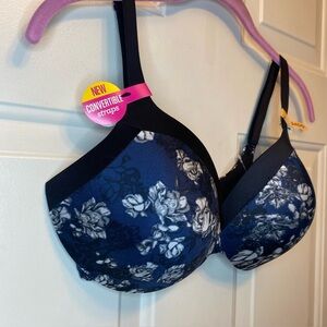 Maidenform 34DD NWT Comfort Devotion Black Floral Style #09436 Full Coverage